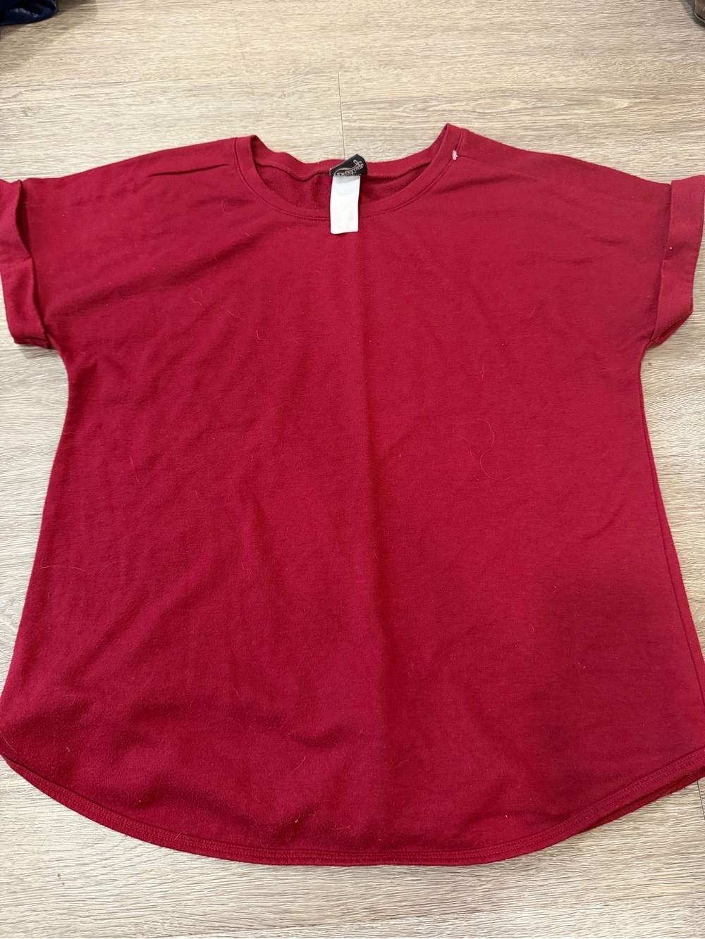 Como Vintage Maroon Crewneck Tee